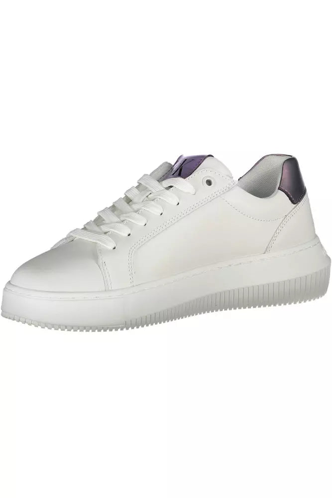 Calvin Klein White Leather Women's Sneakers