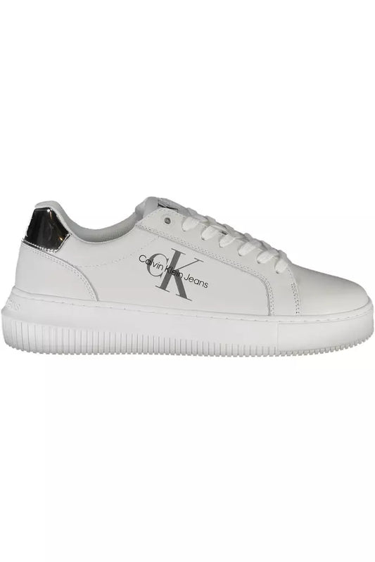 Calvin Klein White Leather Women's Sneakers