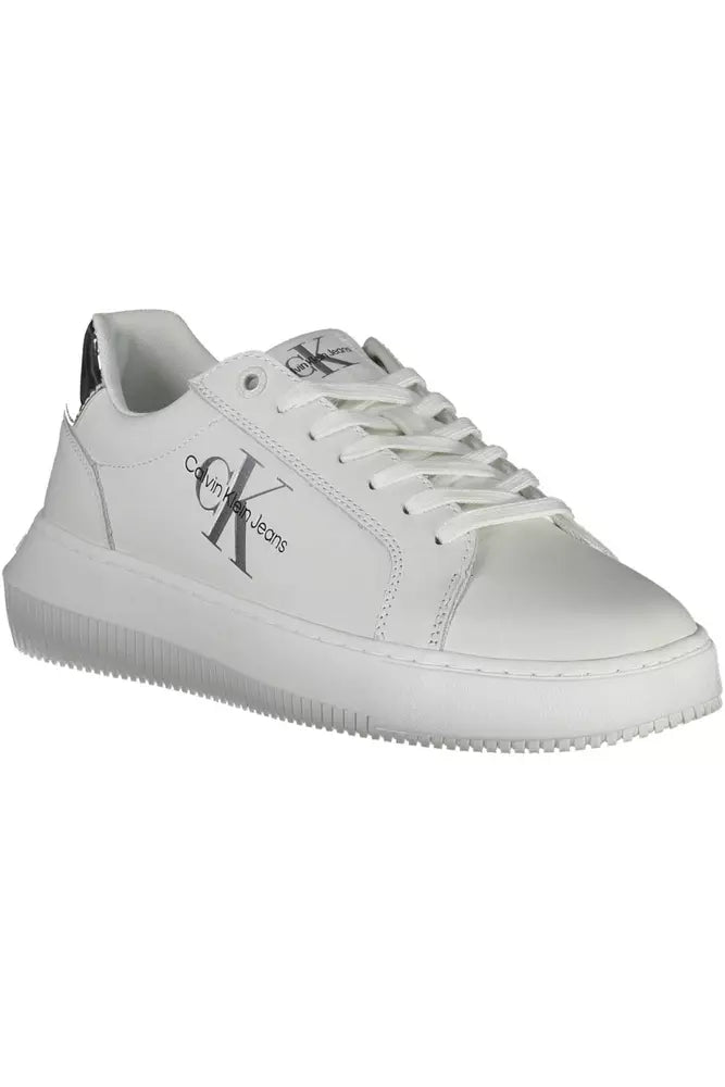 Calvin Klein White Leather Women's Sneakers