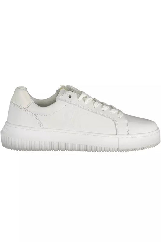 Calvin Klein White Leather Women's Sneakers