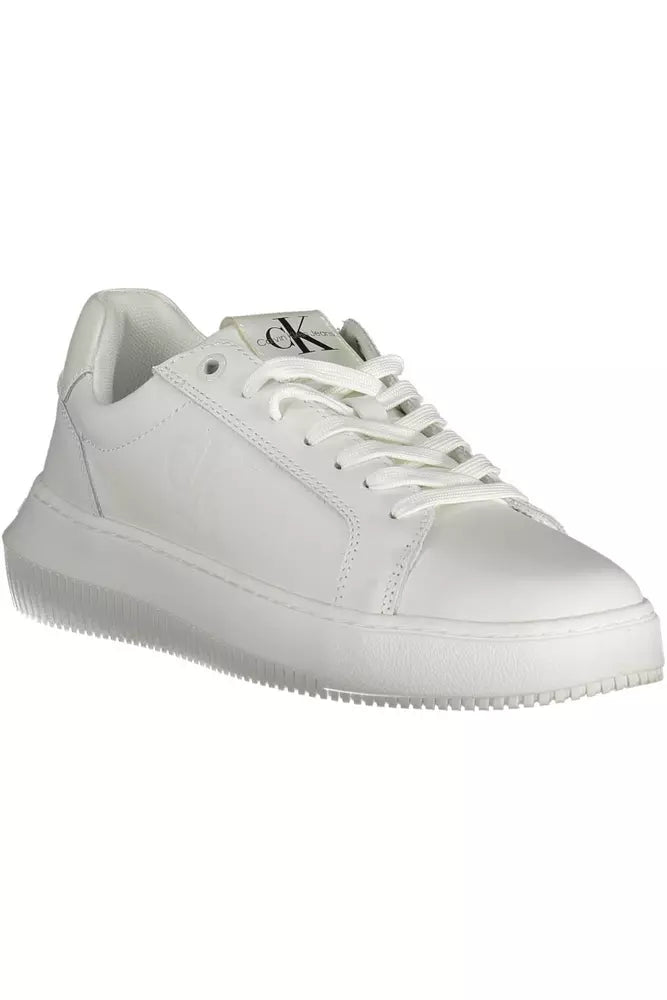 Calvin Klein White Leather Women's Sneakers