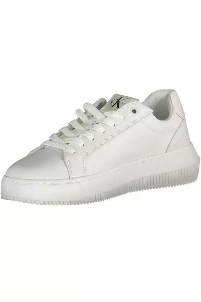 Calvin Klein White Leather Women's Sneakers