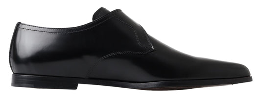 Dolce &amp; Gabbana Elegant monk strap shoes in black leather