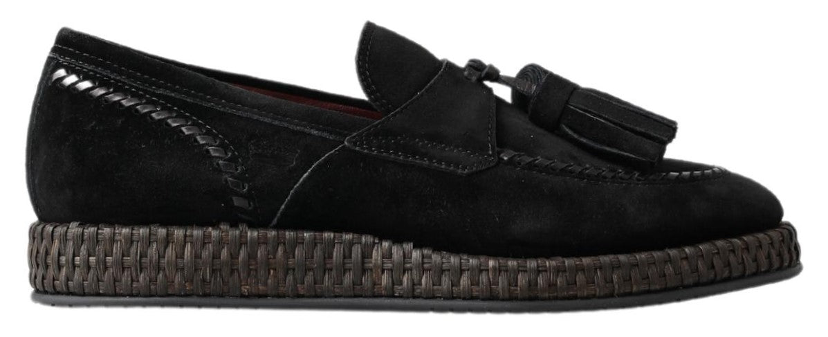 Dolce &amp; Gabbana Chic espadrille sneakers in black suede