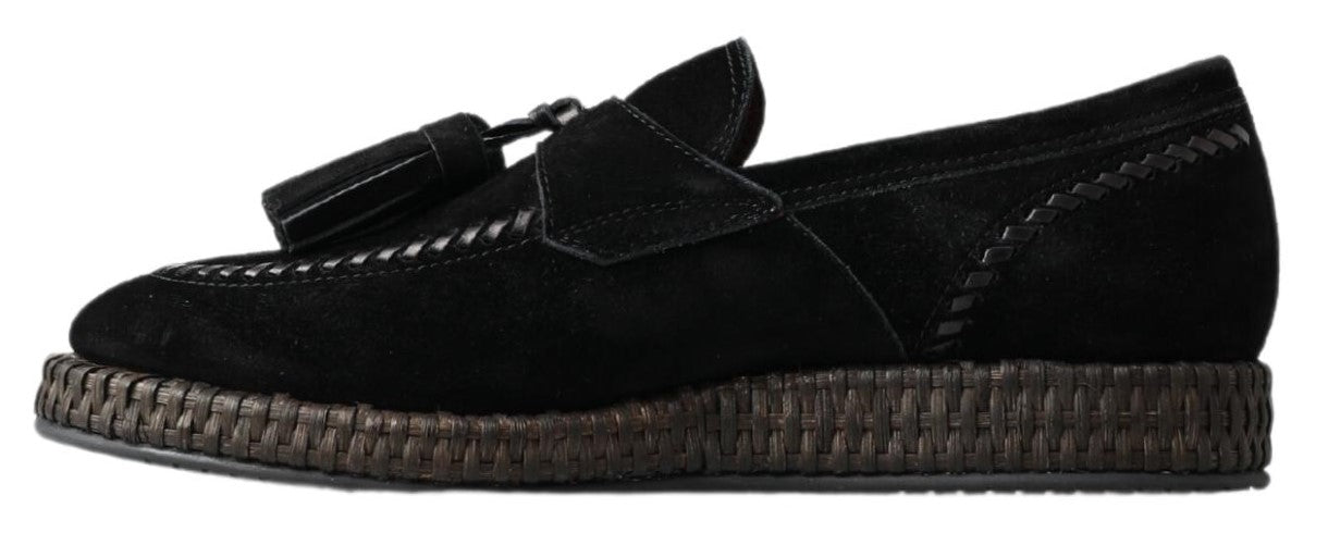 Dolce &amp; Gabbana Chic espadrille sneakers in black suede