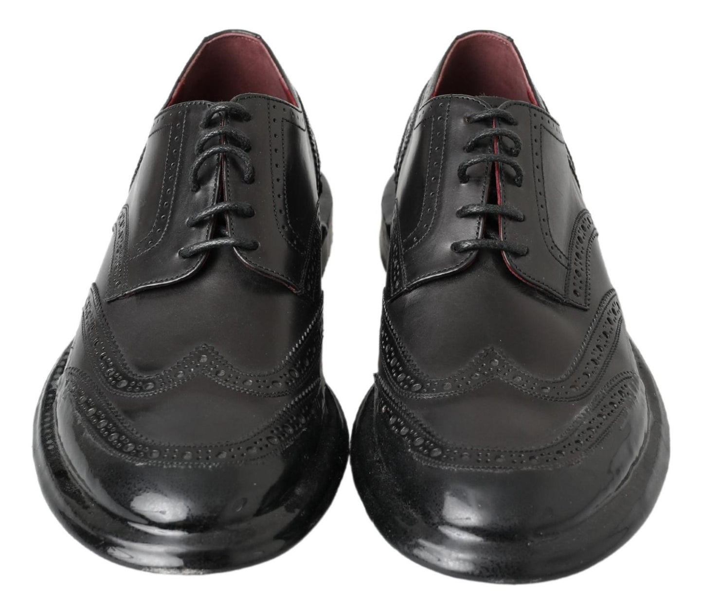 Dolce &amp; Gabbana Elegant Derby Shoes in Black Leather