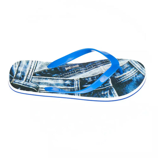 Just Cavalli Light Blue EVA Men's Sandal