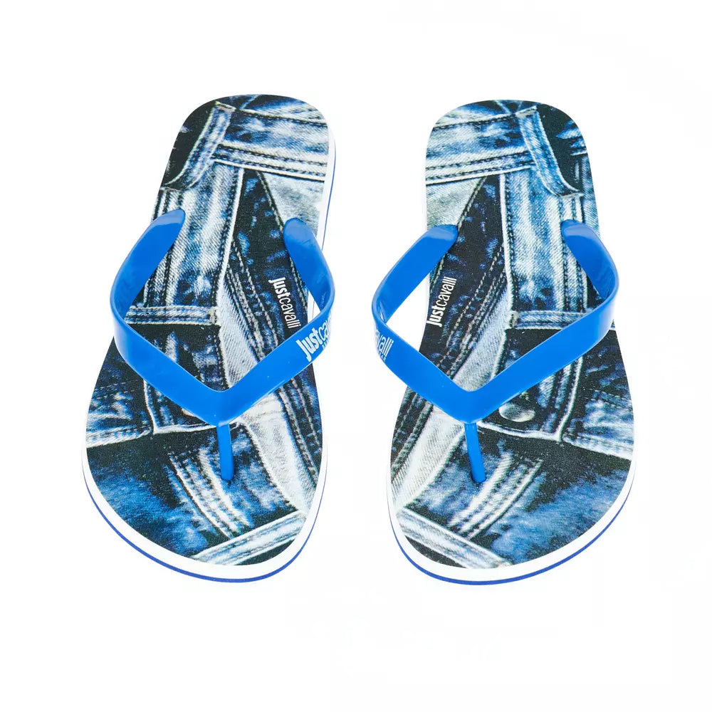 Just Cavalli Light Blue EVA Men's Sandal