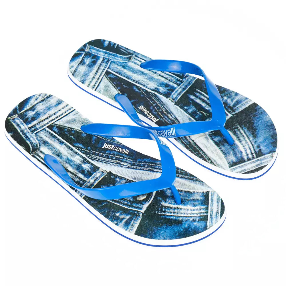 Just Cavalli Light Blue EVA Men's Sandal