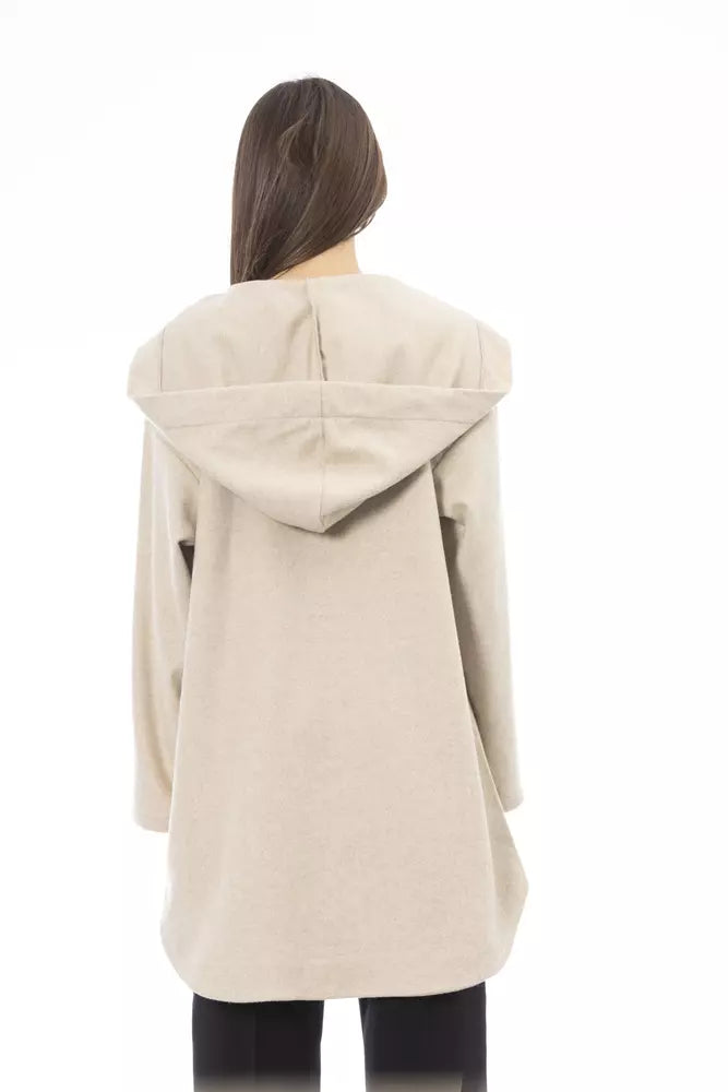 Alpha Studio beige wool sweater for women