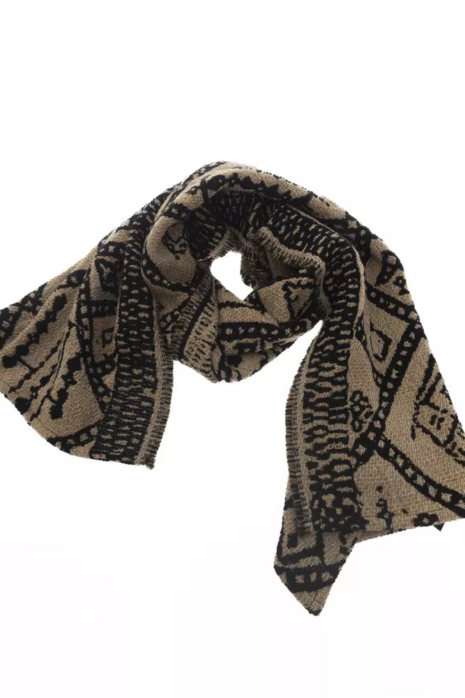 Alpha Studio Brown Acetate Scarf for Women