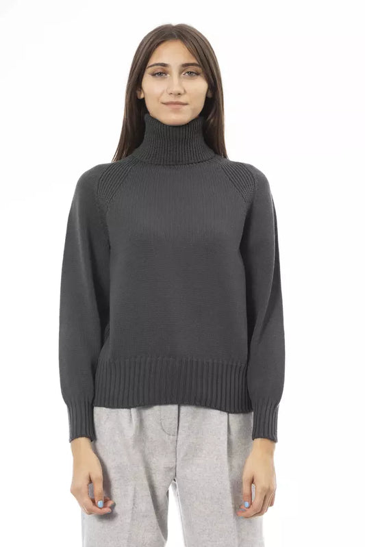 Alpha Studio Green Wool Sweater for Women