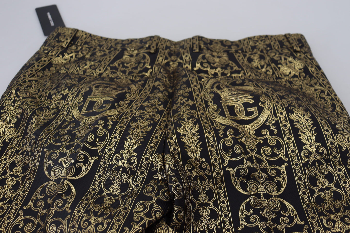 Dolce &amp; Gabbana Elegant Jacquard Evening Trousers