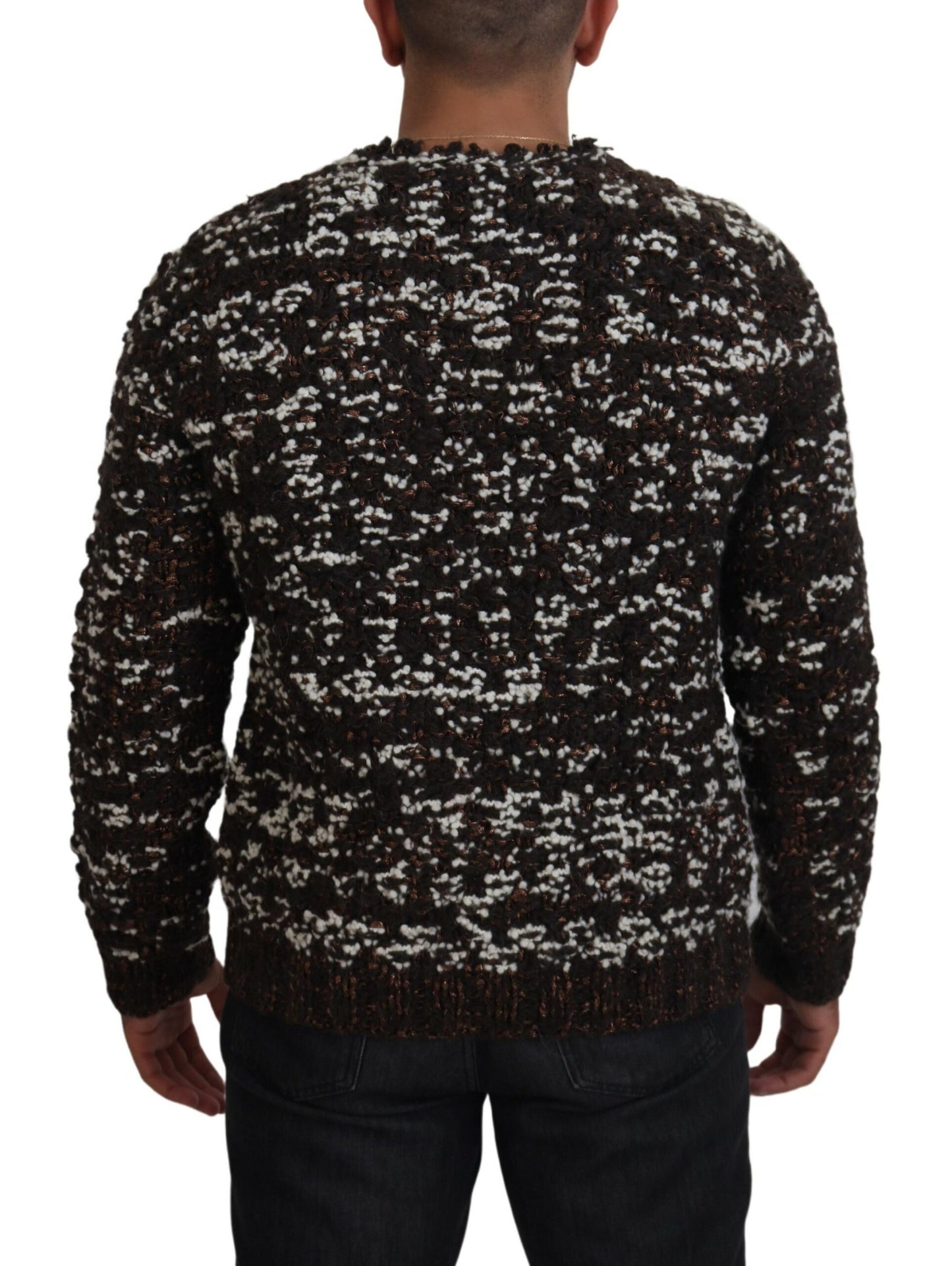 Dolce &amp; Gabbana Elegant Bronze Knitted Sweater