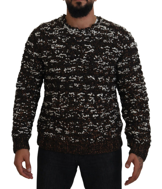 Dolce & Gabbana Eleganter Bronze-Strickpullover