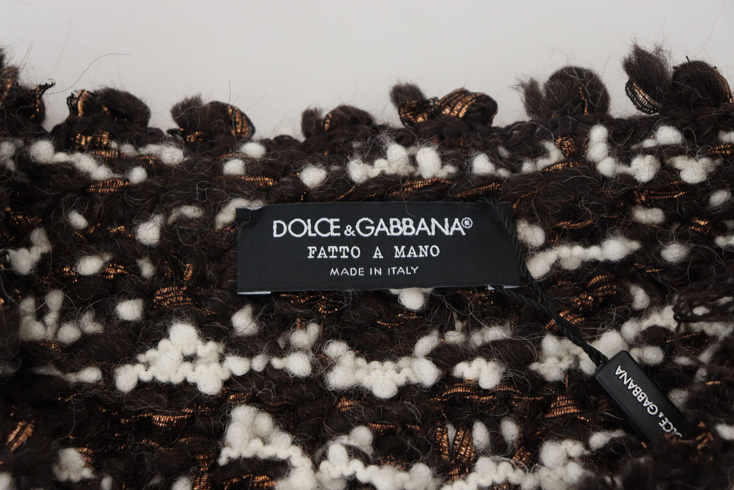 Dolce &amp; Gabbana Elegant Bronze Knitted Sweater