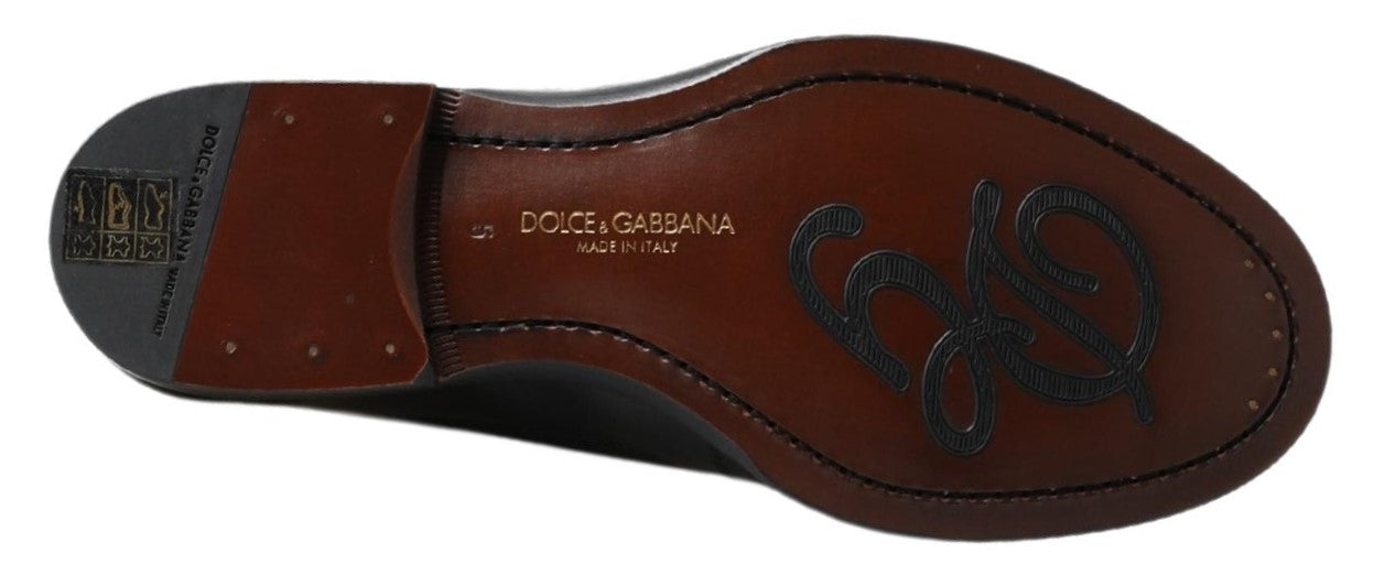 Dolce &amp; Gabbana Elegant slippers in black leather