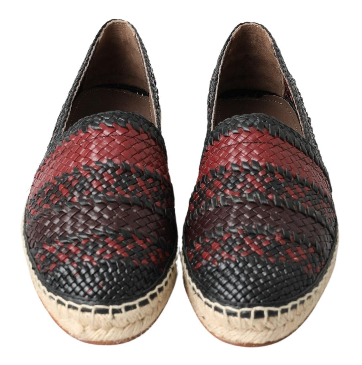 Dolce &amp; Gabbana Elegant espadrilles made of woven leather