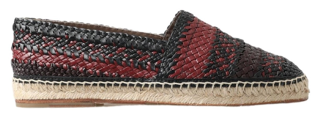 Dolce &amp; Gabbana Elegant espadrilles made of woven leather