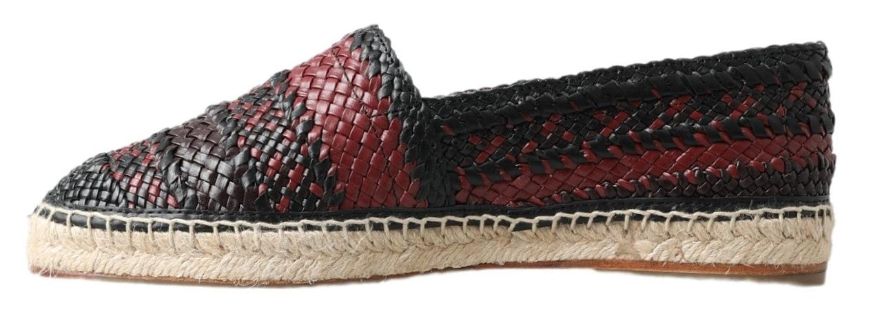 Dolce &amp; Gabbana Elegant espadrilles made of woven leather