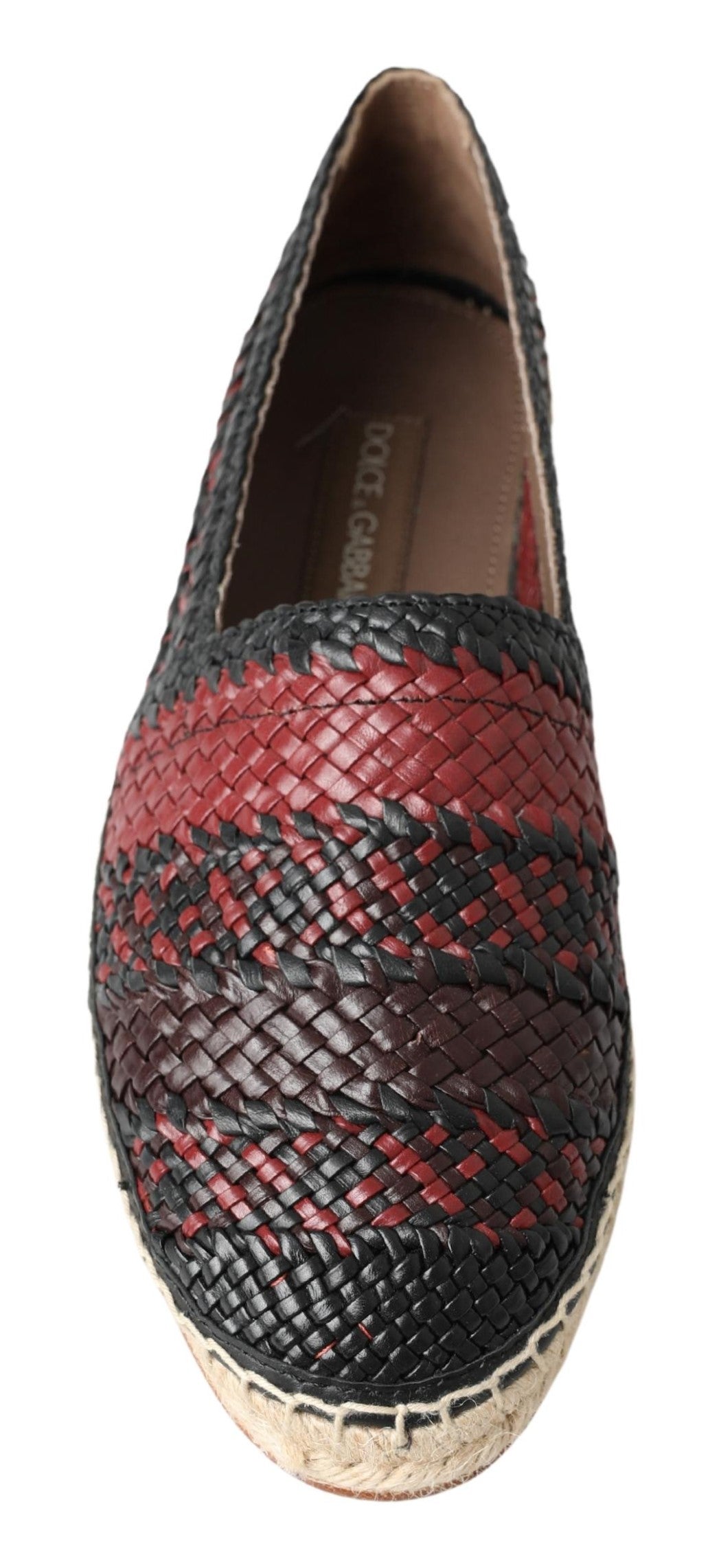 Dolce &amp; Gabbana Elegant espadrilles made of woven leather