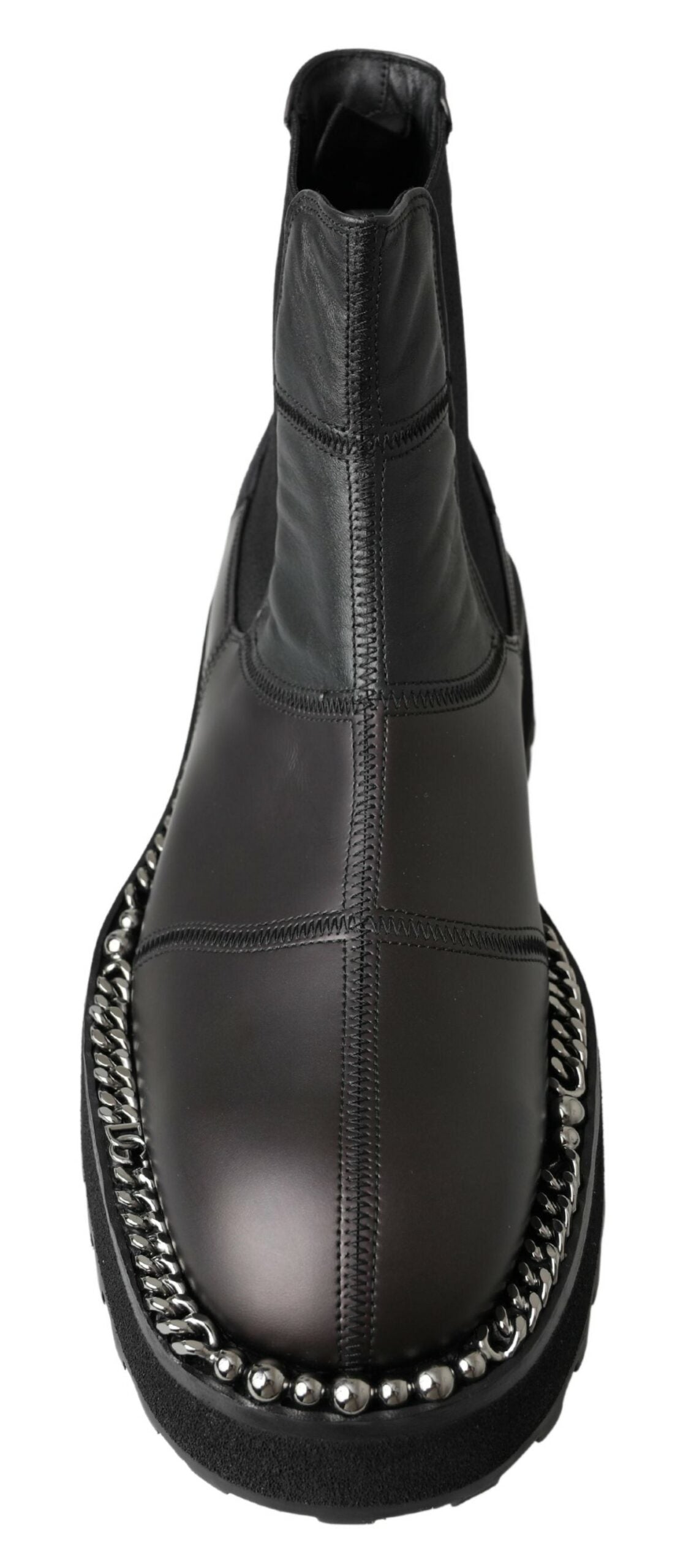 Dolce &amp; Gabbana Elegant Black Ankle Stretch Boots