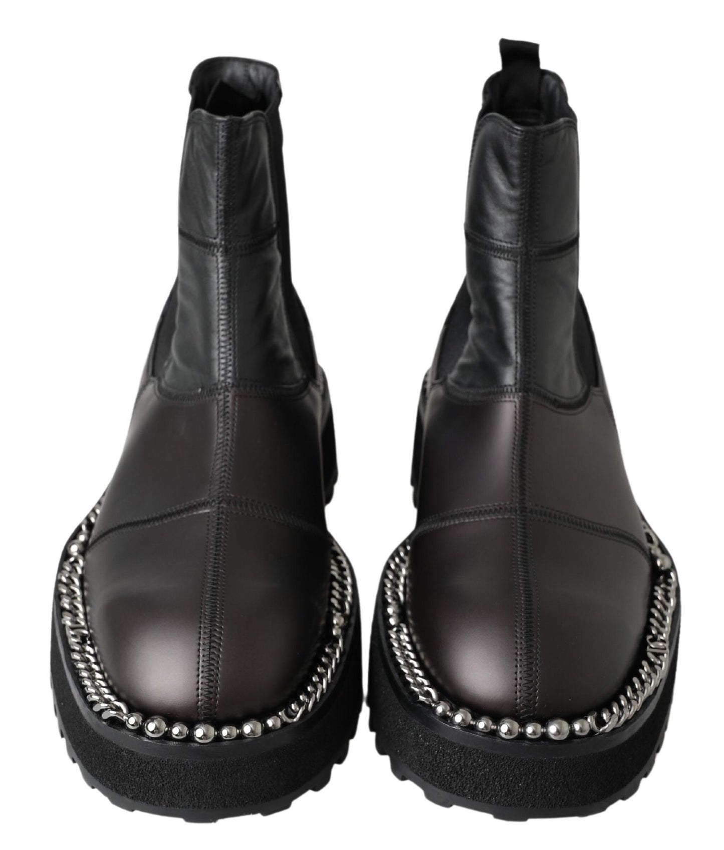 Dolce &amp; Gabbana Elegant Black Ankle Stretch Boots