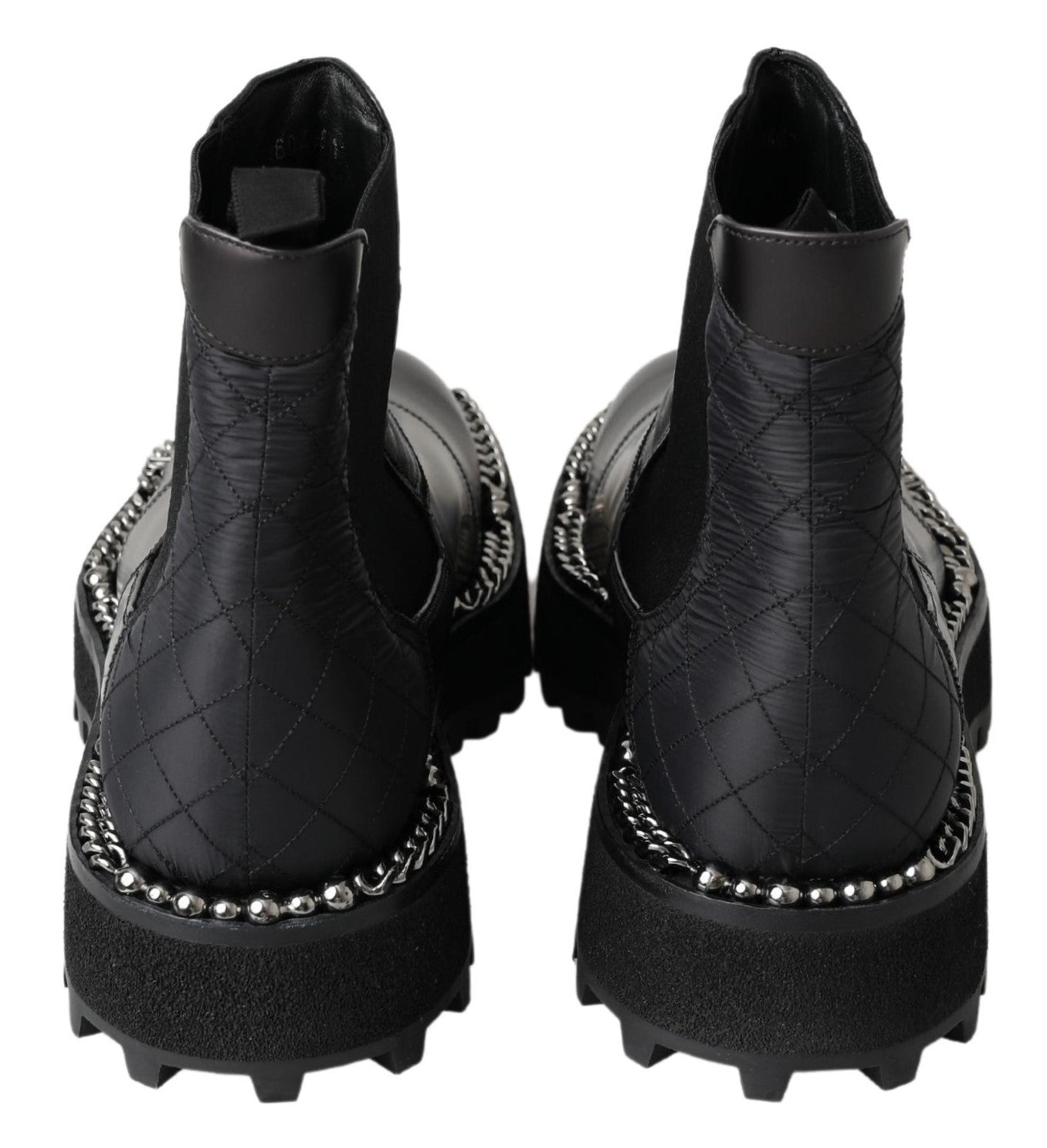 Dolce &amp; Gabbana Elegant Black Ankle Stretch Boots