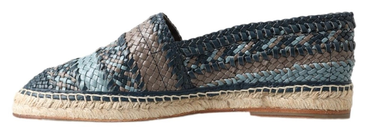 Dolce & Gabbana Prächtige Espadrilles aus gewebtem Leder