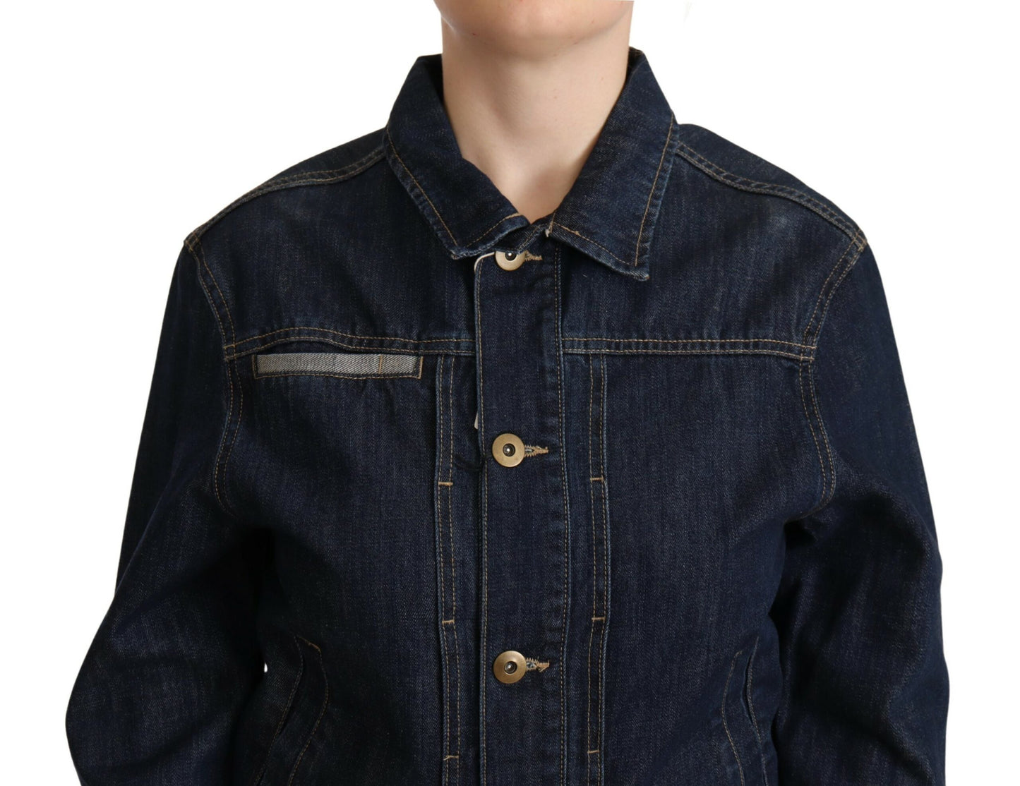 Master Coat Chic dark blue denim jacket