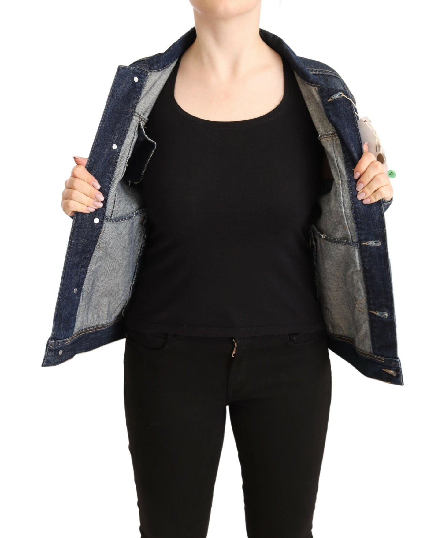 Master Coat Chic dark blue denim jacket