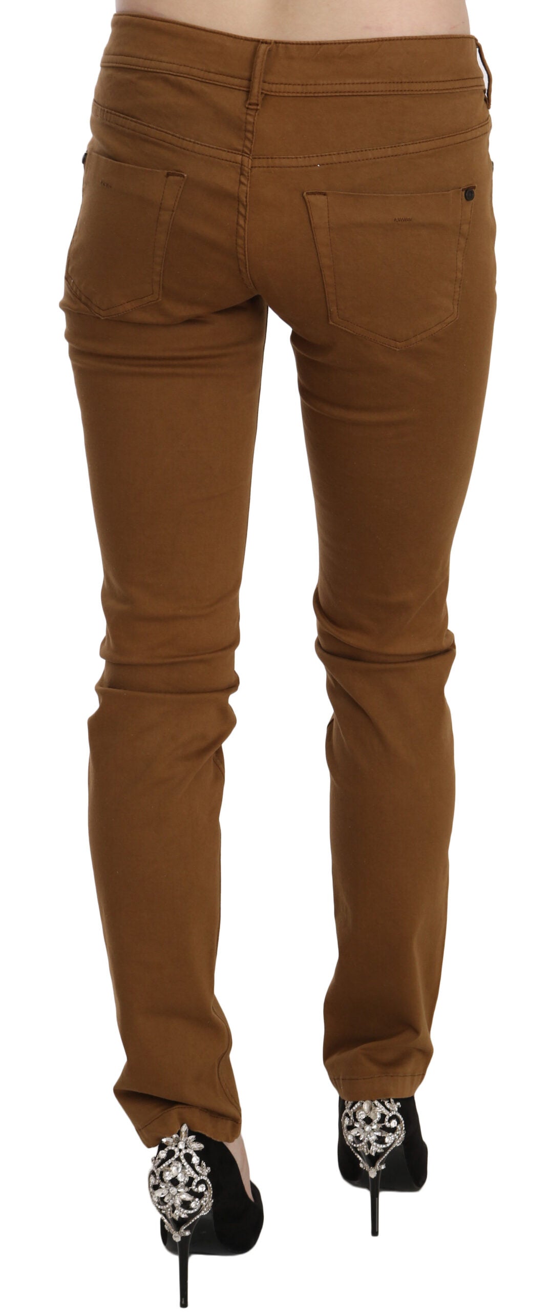 PLEIN SUD Schicke Skinny-Hose aus Baumwolle mit mittlerer Taille