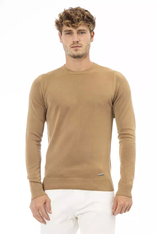 Baldinini Trend Beige Modal Men's Sweater