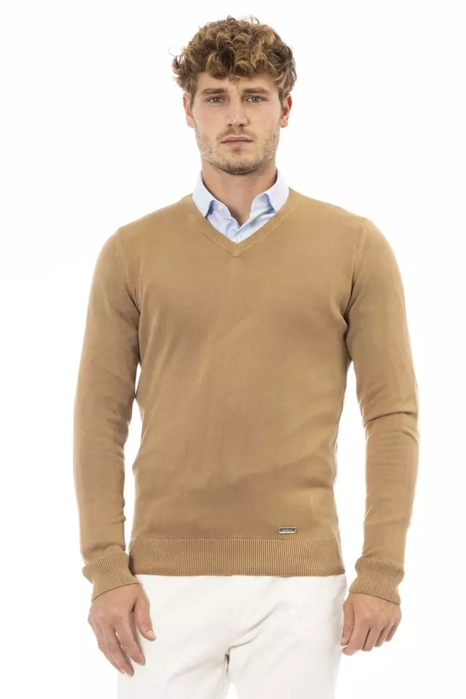 Baldinini Trend Beige Modal Men's Sweater