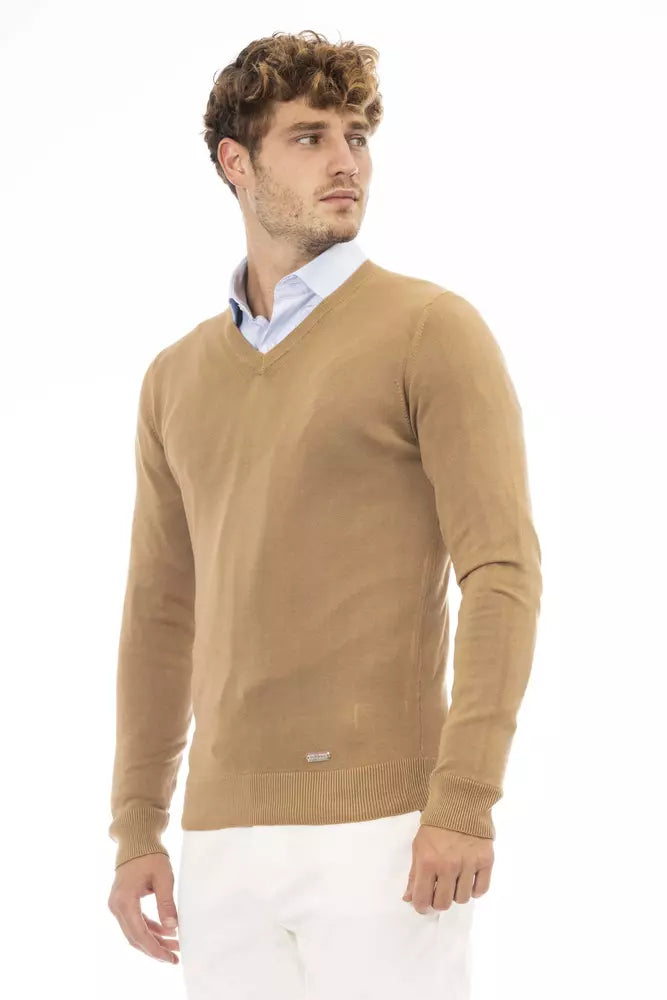 Baldinini Trend Beige Modal Men's Sweater