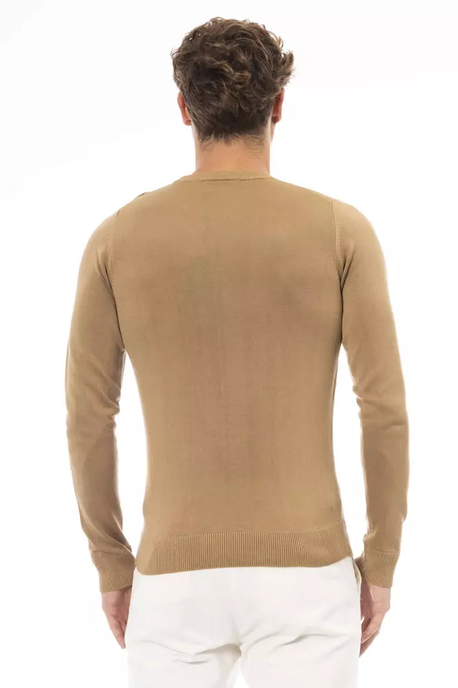 Baldinini Trend Beige Modal Men's Sweater