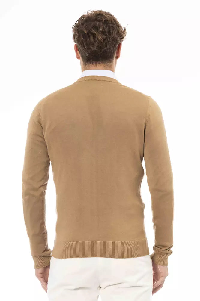 Baldinini Trend Beige Modal Men's Sweater