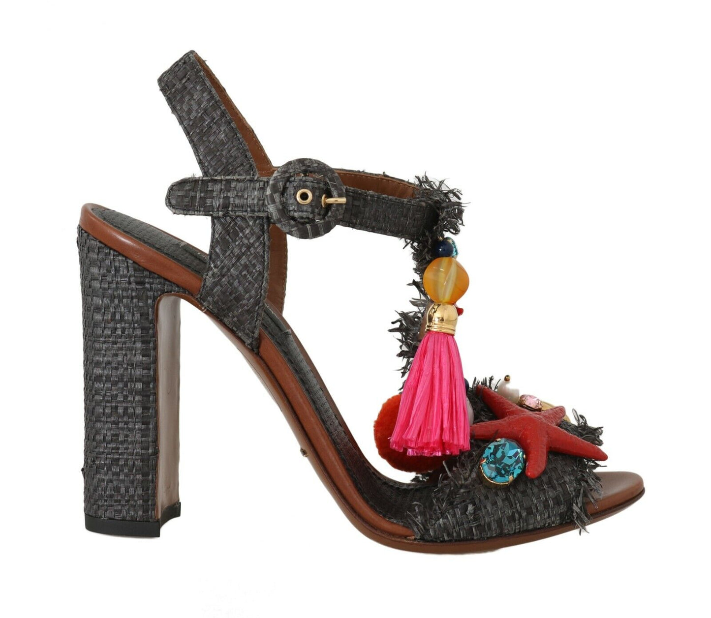 Dolce &amp; Gabbana Elegant Marina T-Strap Heels Sandals