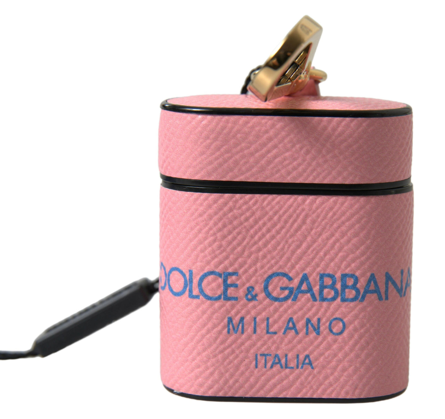 Dolce & Gabbana Schicke Airpods-Hülle aus Kalbsleder in Rosa