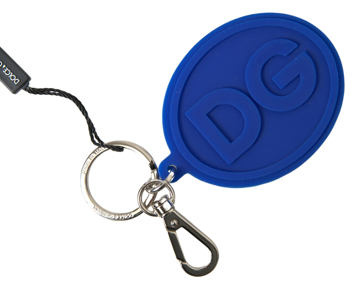 Dolce &amp; Gabbana Chic logo keychain made of brass and rubber