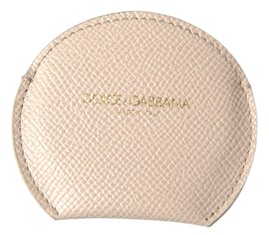 Dolce &amp; Gabbana Elegant hand mirror holder made of calf leather