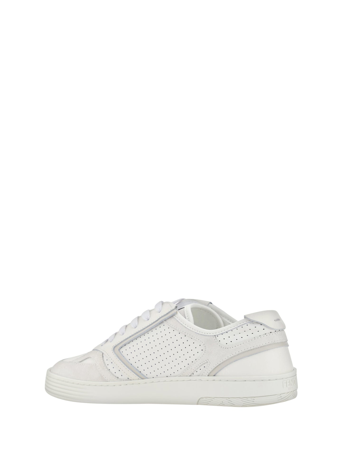 Fendi Elegant low-top sneakers made of calf leather in white