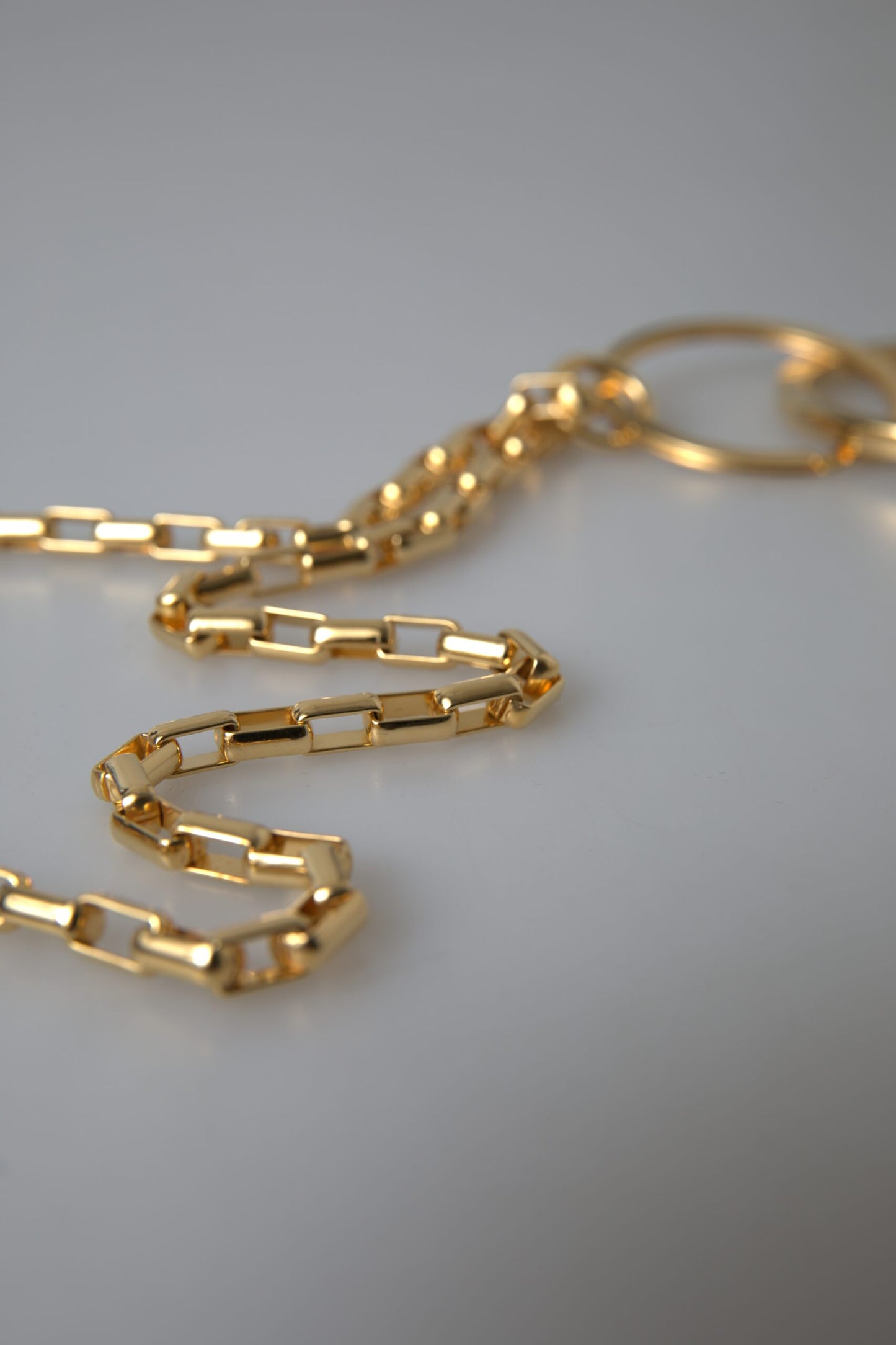 Dolce &amp; Gabbana Chic Gold Charm Chain Necklace