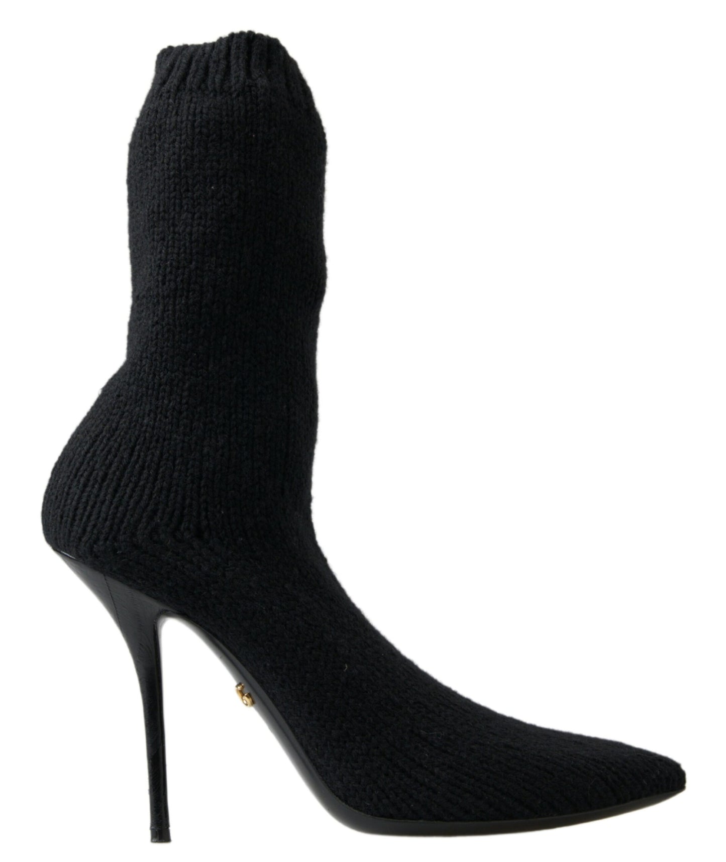 Dolce &amp; Gabbana Elegant black viscose boots with medium width