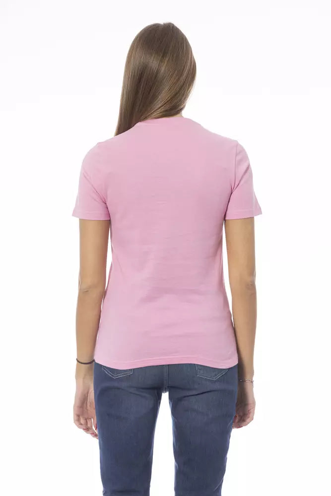 Baldinini Trend Rosa Baumwolle Frauen T-Shirt