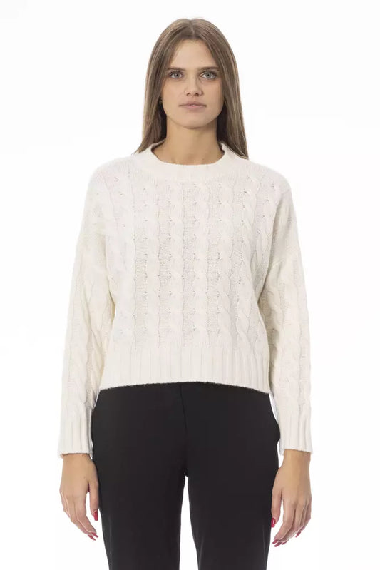 Baldinini Trend Beige Cashmere Women's Sweater