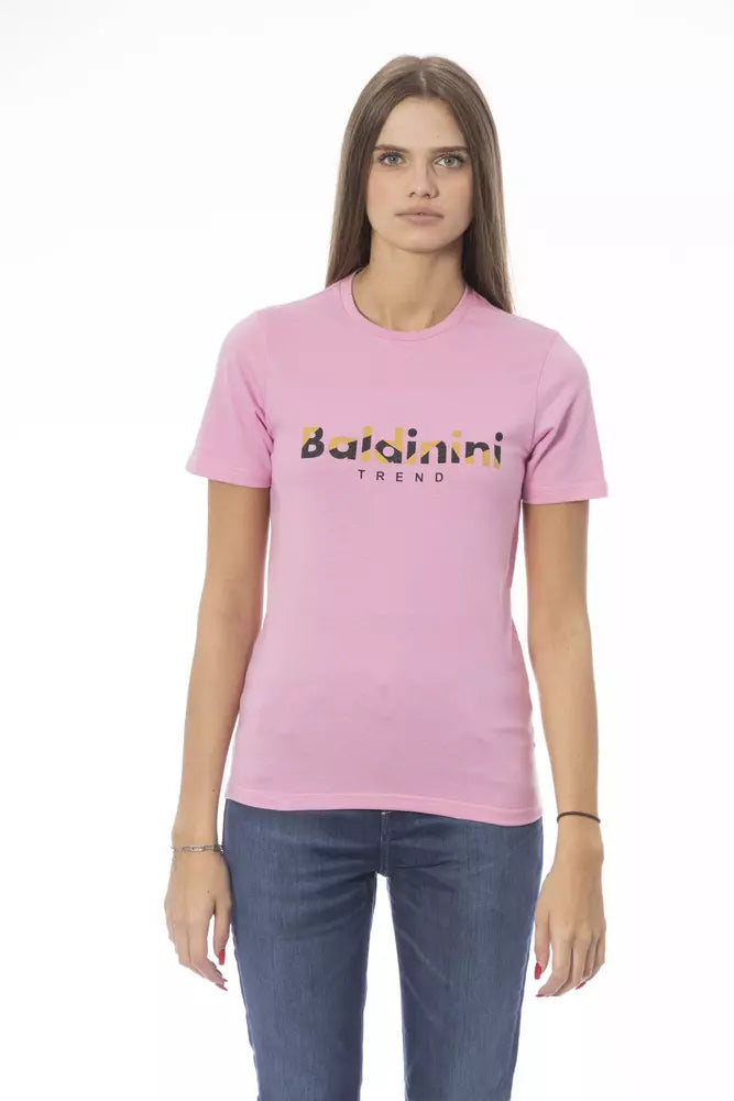 Baldinini Trend Pink Cotton Women's T-Shirt