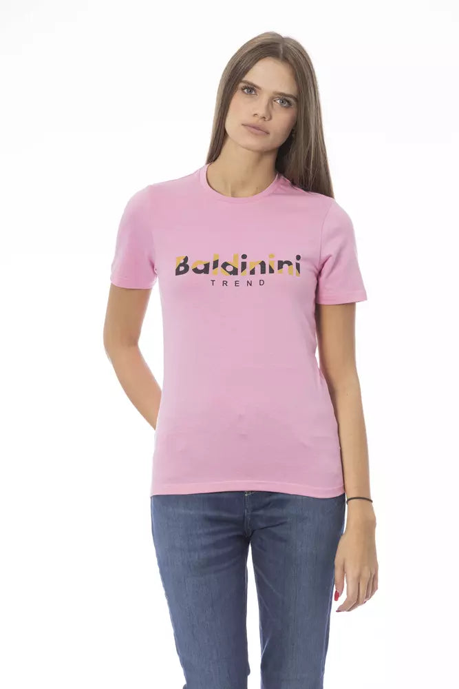 Baldinini Trend Pink Cotton Women's T-Shirt