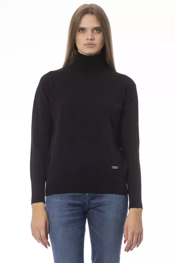 Baldinini Trend Black Wool Sweater for Women