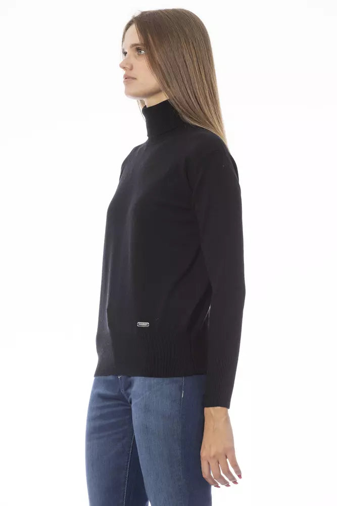 Baldinini Trend Black Wool Sweater for Women